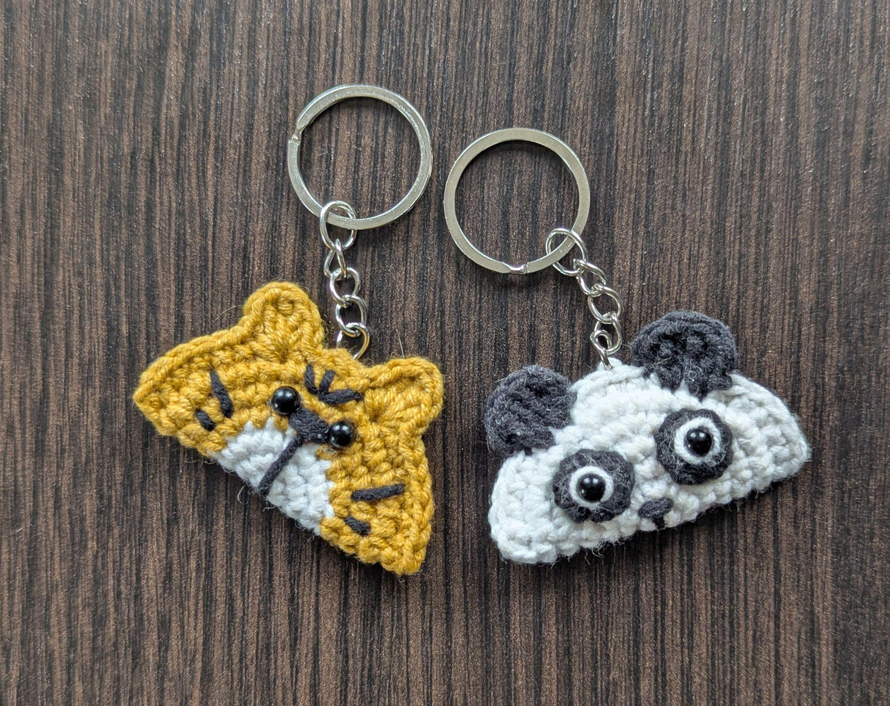 Keychain Panda Tiger