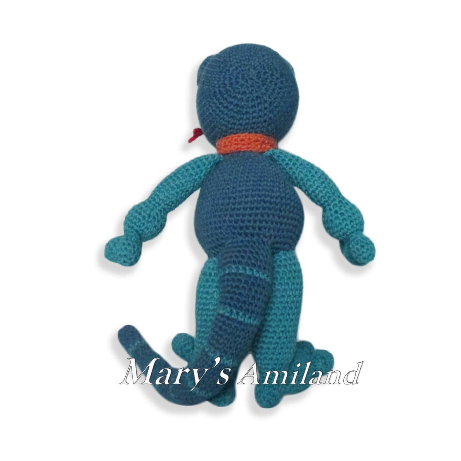 George Lizard The Ami - Amigurumi Crochet Pattern