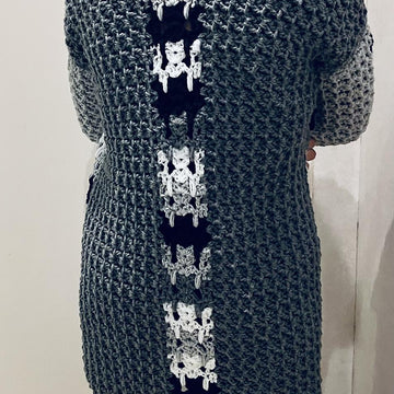 YEDI CARDI-Crochet PATTERN.English USA& Dutch