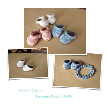 Baby Sandals & Headband Set N 210