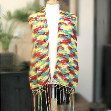Loom Knitting Pattern Mock Mesh Shawl