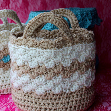 Shell Basket with Handles