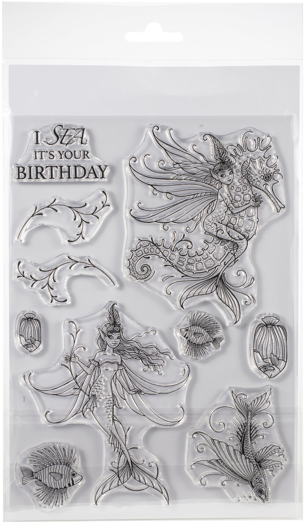 Creative Expressions Pink Ink Designs A5 Clear Stamp Set - Sea Nymphs