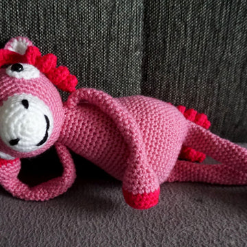 Crochet Pattern Long Legged Pink Unicorn Fluffy!