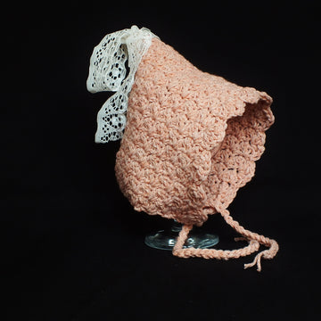 Just peachy baby bonnet