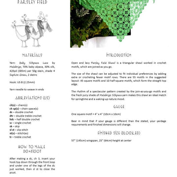 Parsley Field Shawl