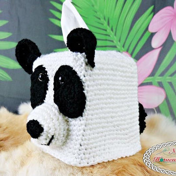 Panda Bear Tissue Box Cover