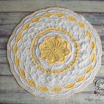 A Round The Flower Garden Afghan