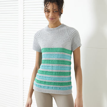 Ladies Sweater & Top P6185 in King Cole Bamboo Cotton DK - Leaflet