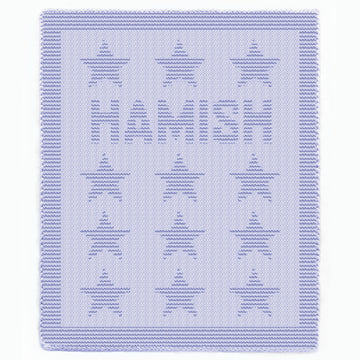 Knitting Pattern HAMISH name knit chunky newborn blanket Knit-Purl only, New Baby star motif beginner receiving stroller throw personalized