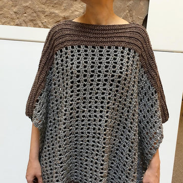 Crochet Poncho Pattern: Easy-Peasy Two Rectangle Poncho