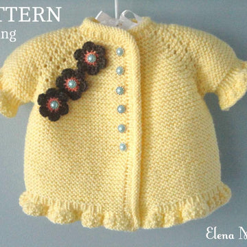 Knitting PATTERN Baby Jacket Evelyn