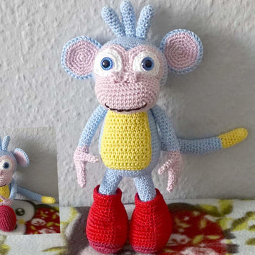 Crochet Pattern Monkey with Boots