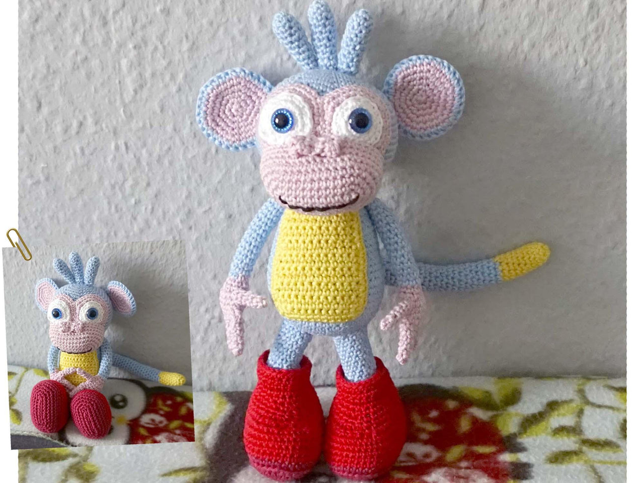 Crochet Pattern Monkey with Boots