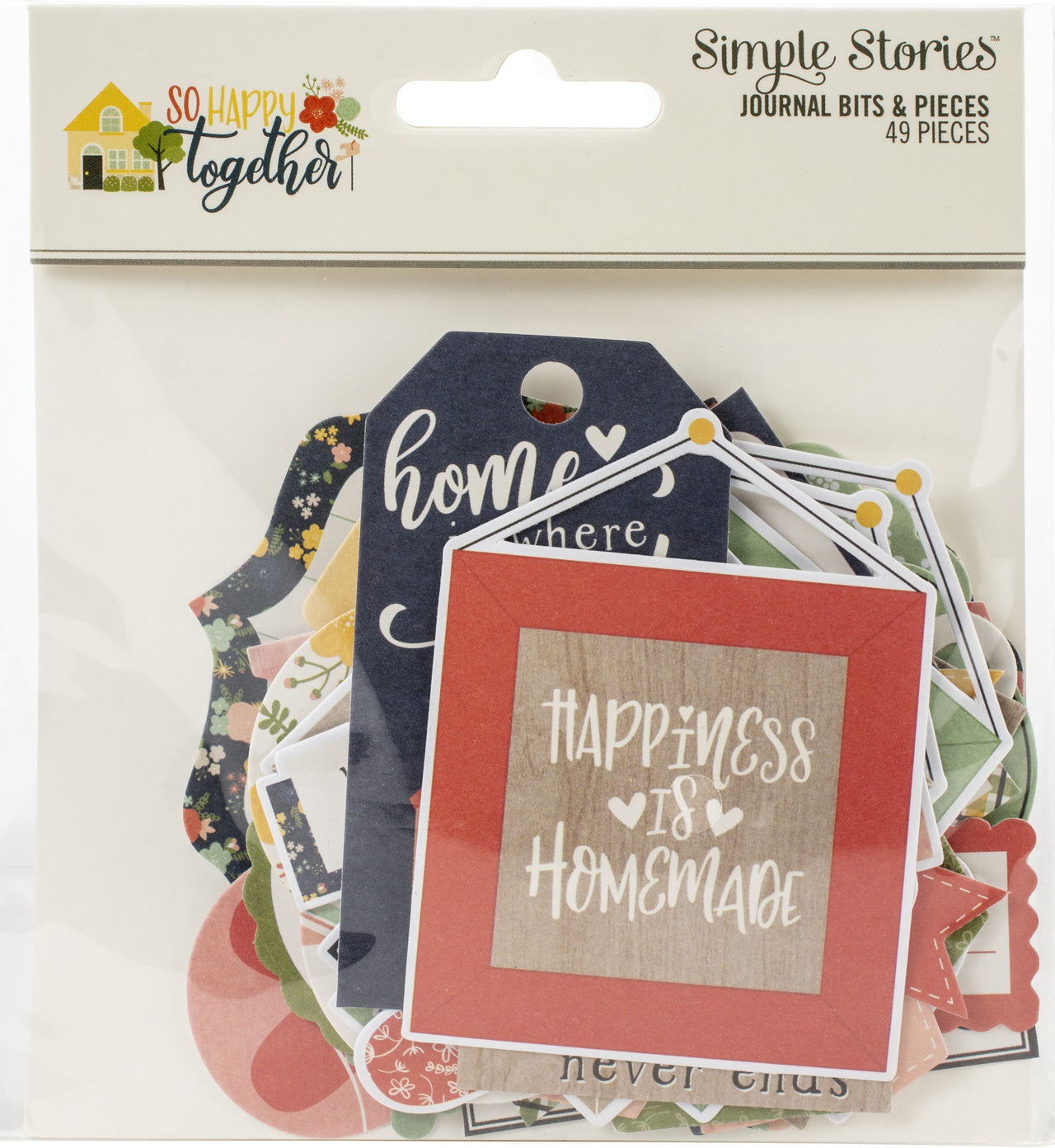 Simple Stories So Happy Together Bits & Pieces Die-Cuts 49/Pkg - Journal