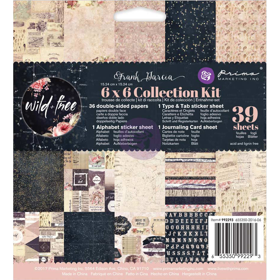 Prima Marketing Collection Kit 6"X6" - Frank Garcia Wild & Free