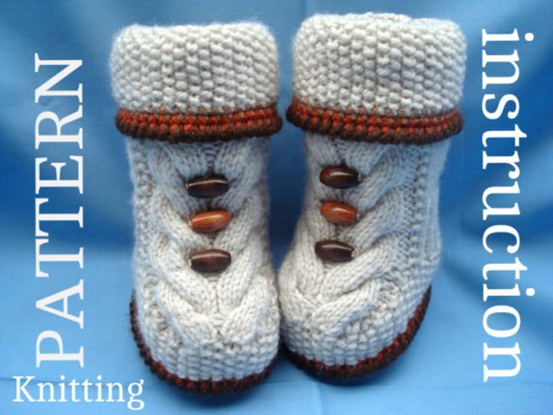 Knitting Pattern Baby Booties Baby Uggs Adam