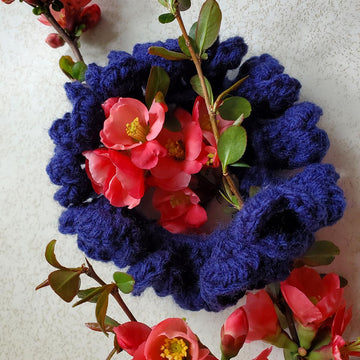 Softly Scalloped Shells Scrunchie