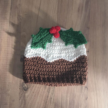 Christmas Pudding & Holly Hat