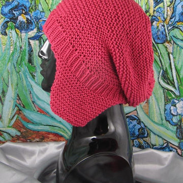 Garter Stitch Trapper Slouch Hat
