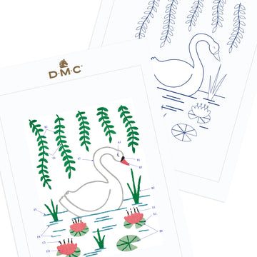Swan in DMC - PAT0318 - Downloadable PDF