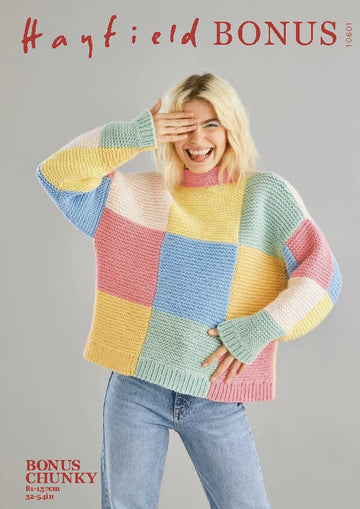Sweater in Hayfield Bonus Chunky - 10601 - Downloadable PDF