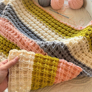 Reversible Shadow Box Blanket
