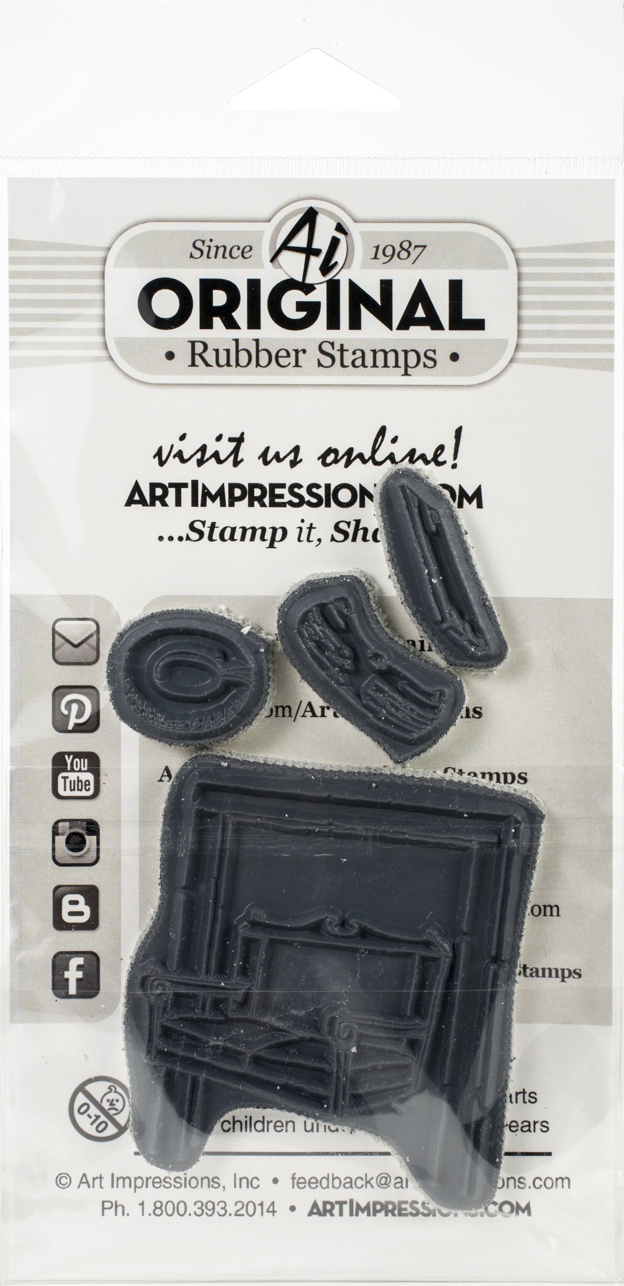 Art Impressions Watercolor Cling Rubber Stamps - WC Swing