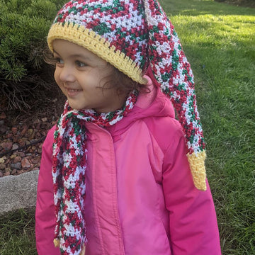 Toddler festive hat and scarf set