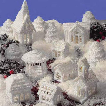 Plastic Canvas Snow Village - PDF