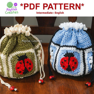 Ladybug and Daisy Drawstring Pouch