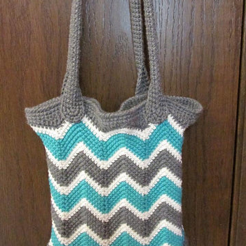 Chevron Book/Grocery Bag