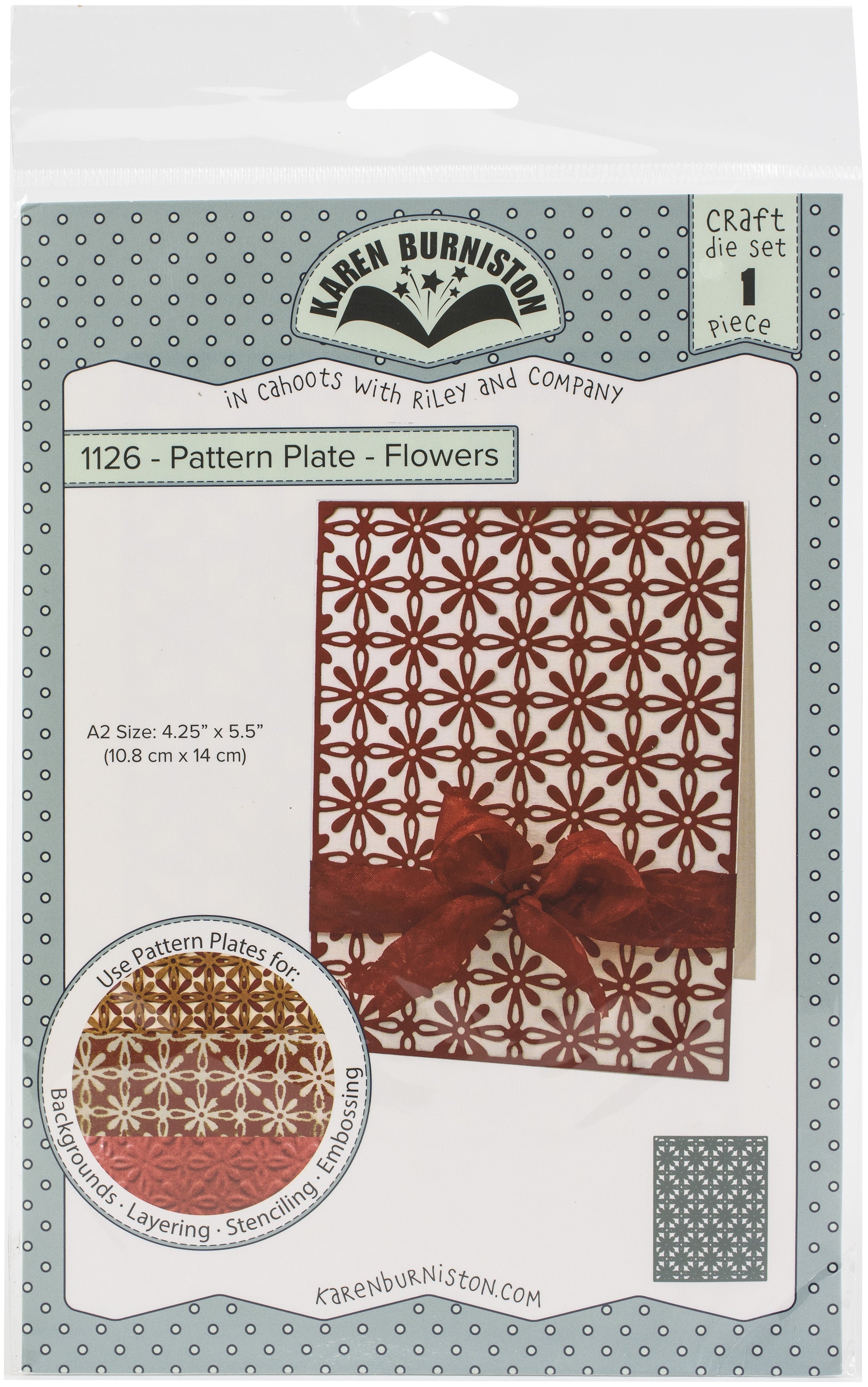 KB Riley Karen Burniston Dies - Pattern Plate - Flowers
