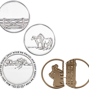 Art Impressions Circlet Mini TryFolds Stamp & Die Set - Pasture