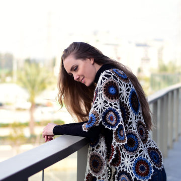 Skylar crochet poncho top