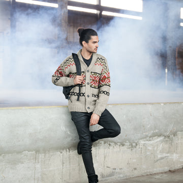 Men Fair Isle Jacket in Bergere de France Alaska - 72007-10 - Downloadable PDF