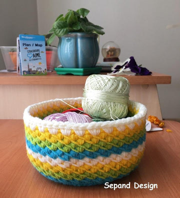 Oblique Basket- colorful 14 cm