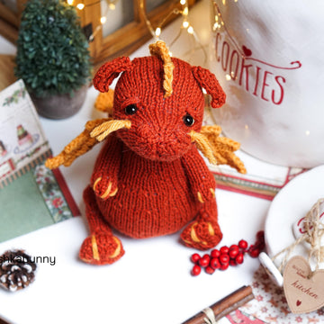 Knitted DRAGON pattern