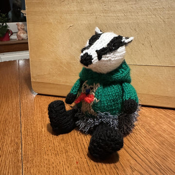 Badger Wearing (Christmas) Teddy Bear Jumper/Hoodie Terry’s Chocolate Orange Cover/Stuffed Decoration