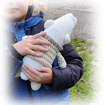Sleeping White Bear Crochet Pattern
