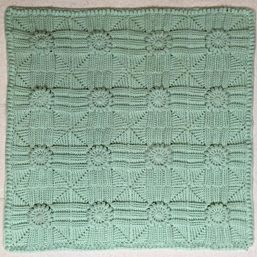 Croix Matelasse Crochet Baby Blanket