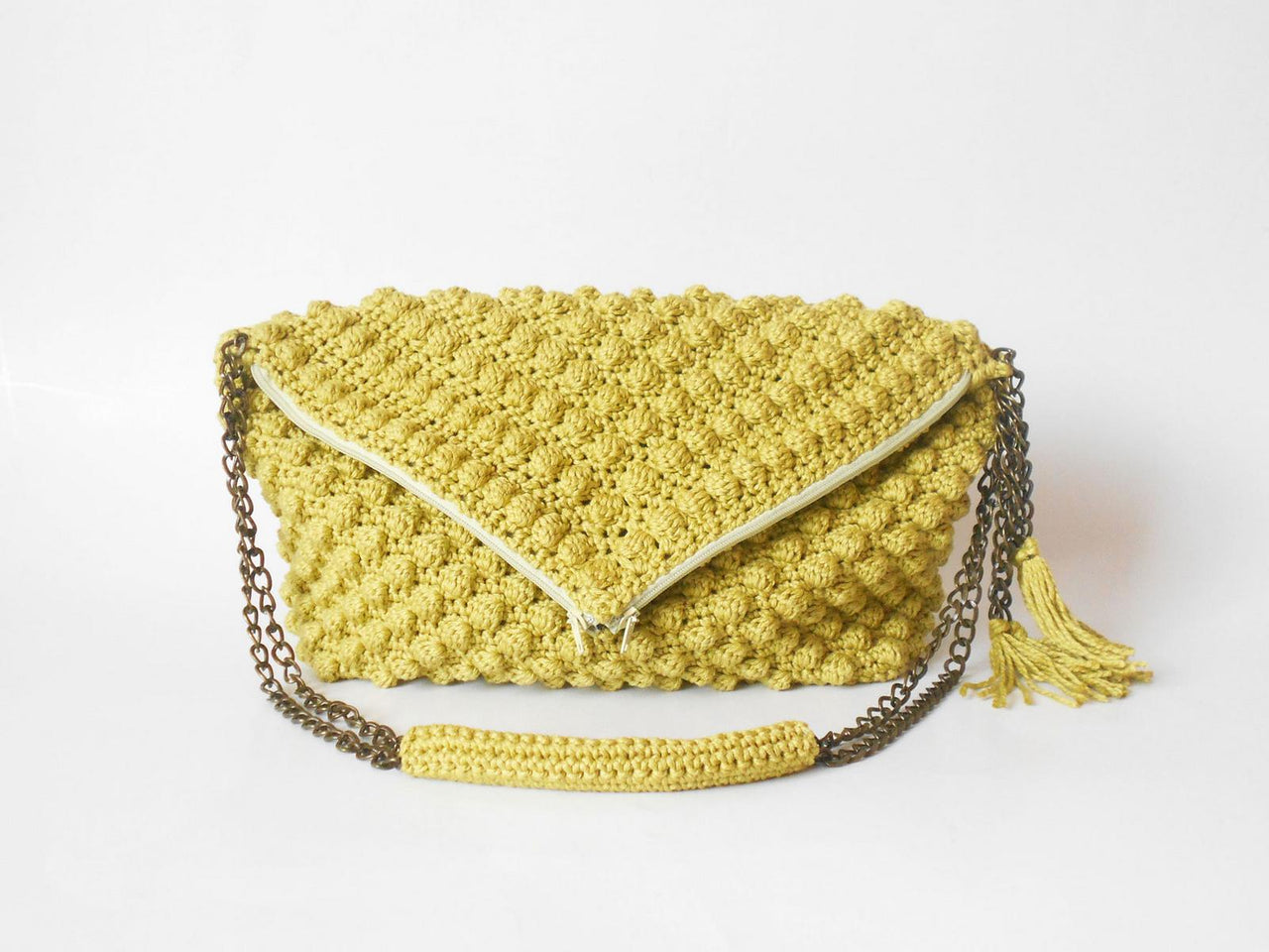 Bobble stitch bag pattern
