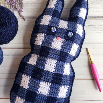 Gingham Plaid Bunny Cuddler