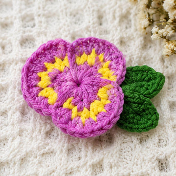 Crochet Flower Hair Clip Pattern – Easy Floral Hair Accessory PDF + Video Tutorial