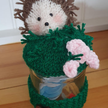 Hedgehog Pin Cushion/Whatnot Jar