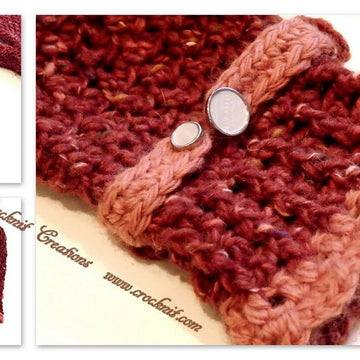 Crochet Mittens TWEED