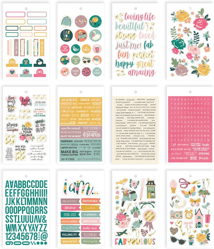 Simple Stories I Am Stickers 4"X6" 12/Pkg - 619722