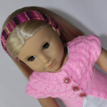 Cable Shrug for 18 inch Dolls