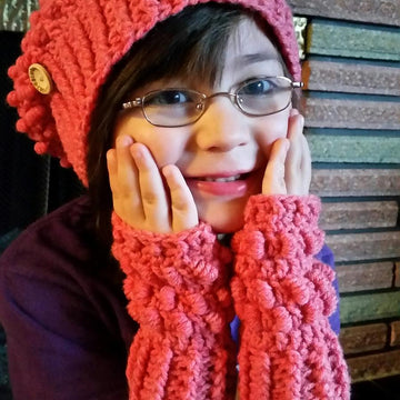 Jelly Beanie Fingerless Gloves