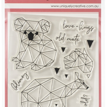 Uniquely Creative 4"X6" Clear Stamps - Aussie Geo